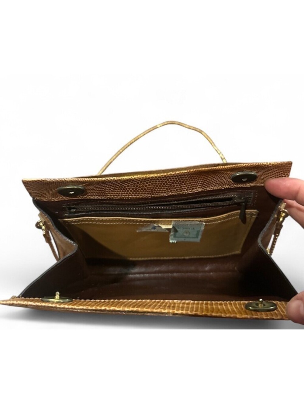 1970 Gucci Lizard Skin Handbag - Picture 9 of 9